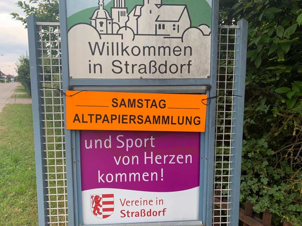 Altpapiersammlung TV Straßdorf