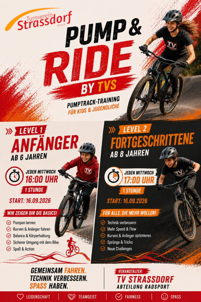 Pumptrack-Training des TV Straßdorf